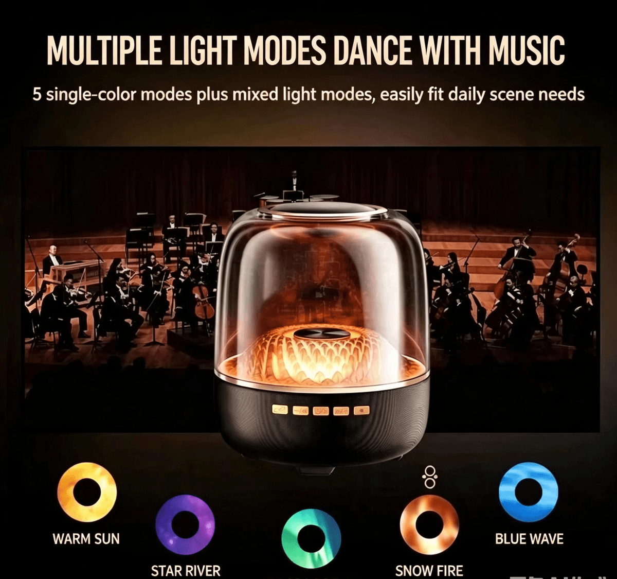 Mini Harman Aura Bluetooth Subwoofer Speaker