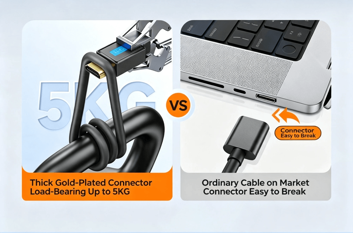 8K HDMI 2.1 High‑Speed Cable | 48Gbps, Dynamic HDR Support