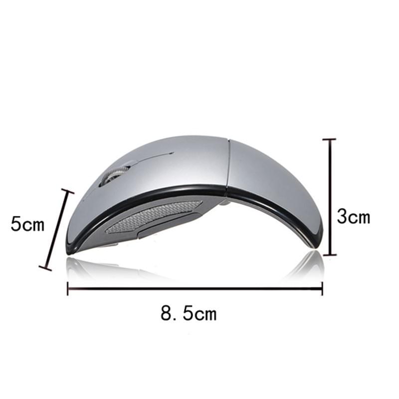 Foldable Arc Wireless Mouse|2.4G & Bluetooth Portable Travel Mouse