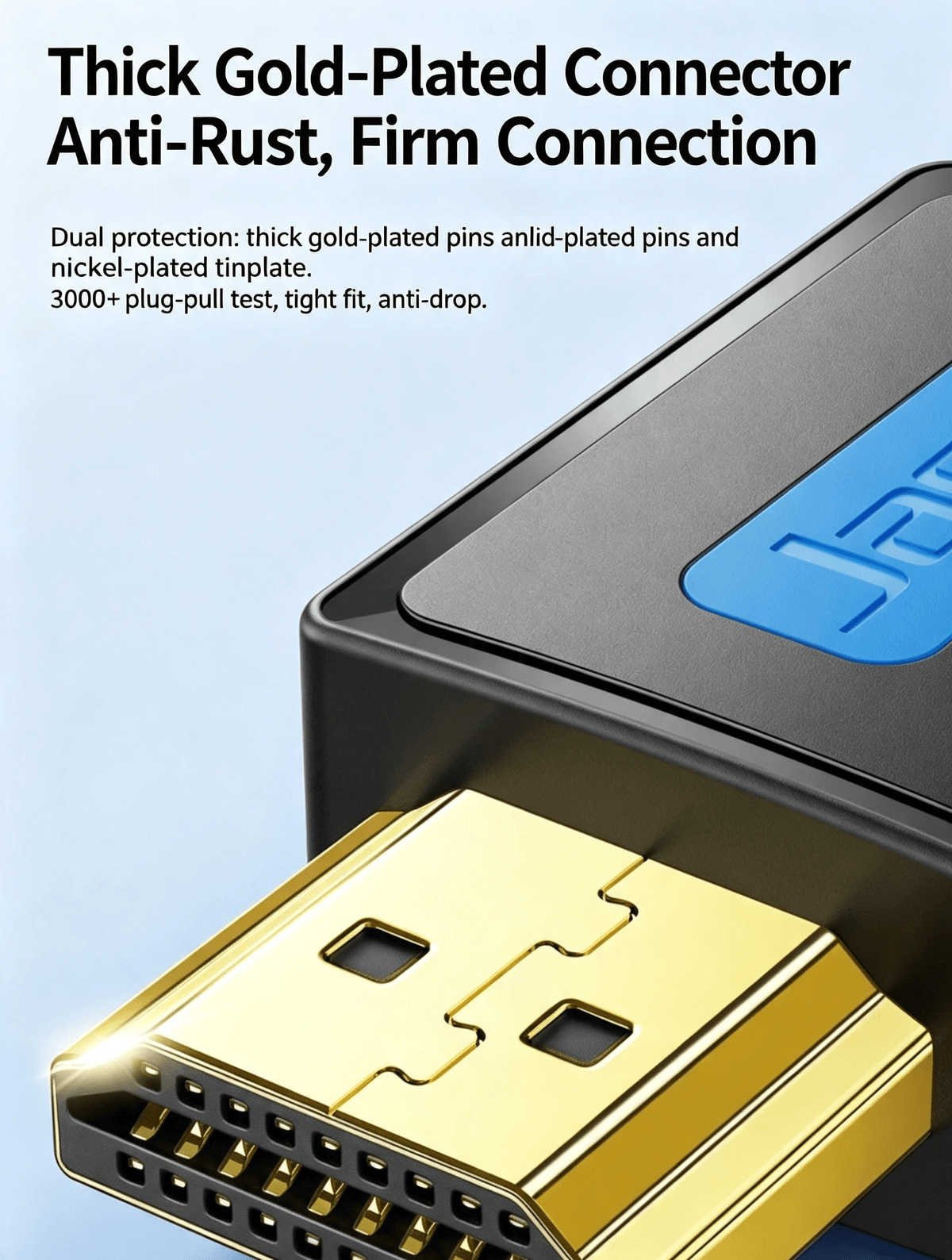8K HDMI 2.1 High‑Speed Cable | 48Gbps, Dynamic HDR Support