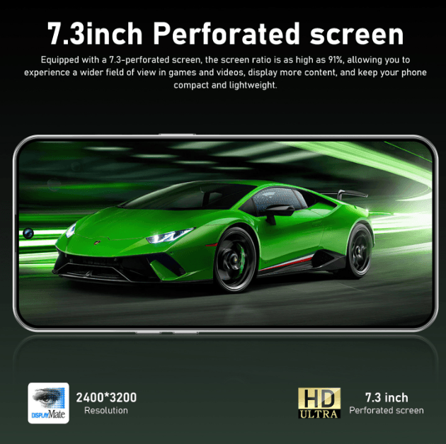 M17 Pro Max7.3‑inch In‑Cell screen, 3GB+16GB Android smart 4G full‑netcom smartphone