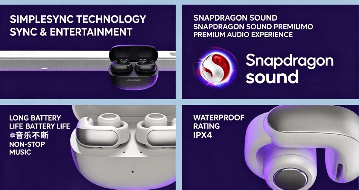 V12 Bluetooth Earbuds