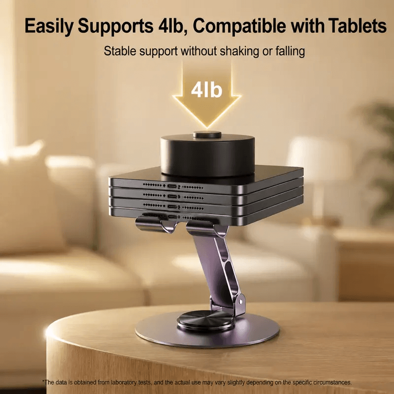 360° Rotatable Foldable Metal Phone Holder Adjustable Desktop Stand