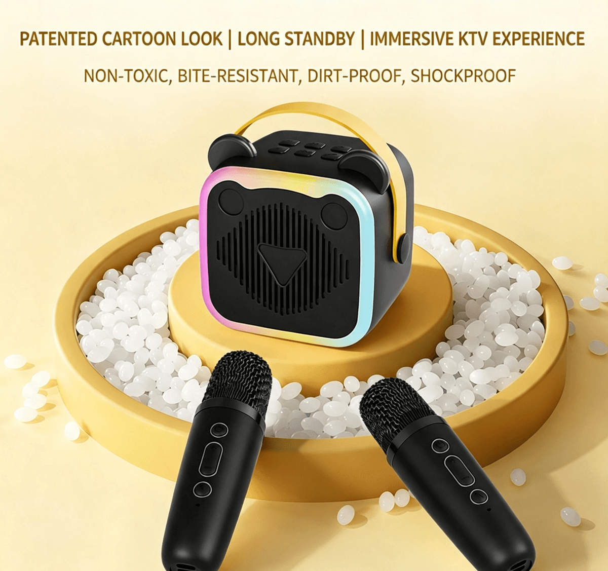 Mini Karaoke Bluetooth Speaker|Built‑in Mic|Live Streaming