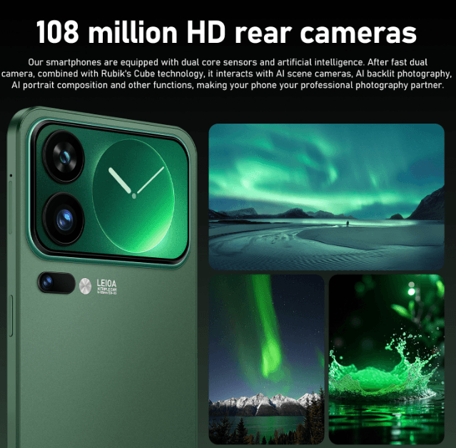 M17 Pro Max7.3‑inch In‑Cell screen, 3GB+16GB Android smart 4G full‑netcom smartphone