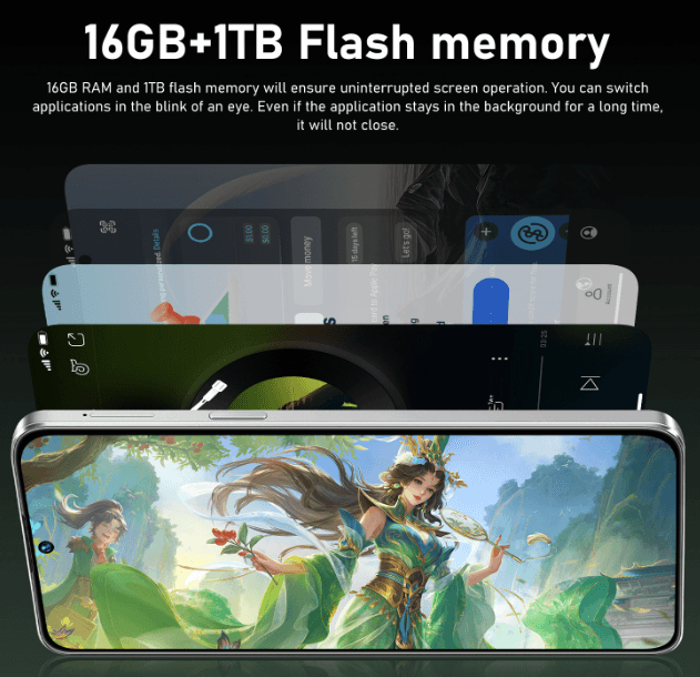 M17 Pro Max7.3‑inch In‑Cell screen, 3GB+16GB Android smart 4G full‑netcom smartphone