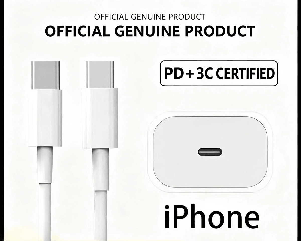 Suitable for Apple 15/16 Pro original fast‑charging charger and data cable for Apple devices