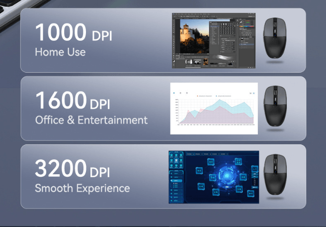 3‑Mode RGB Wireless Mouse | Dual USB‑C/2.4G Receiver Bluetooth5.1 Silent Rechargeable Mouse