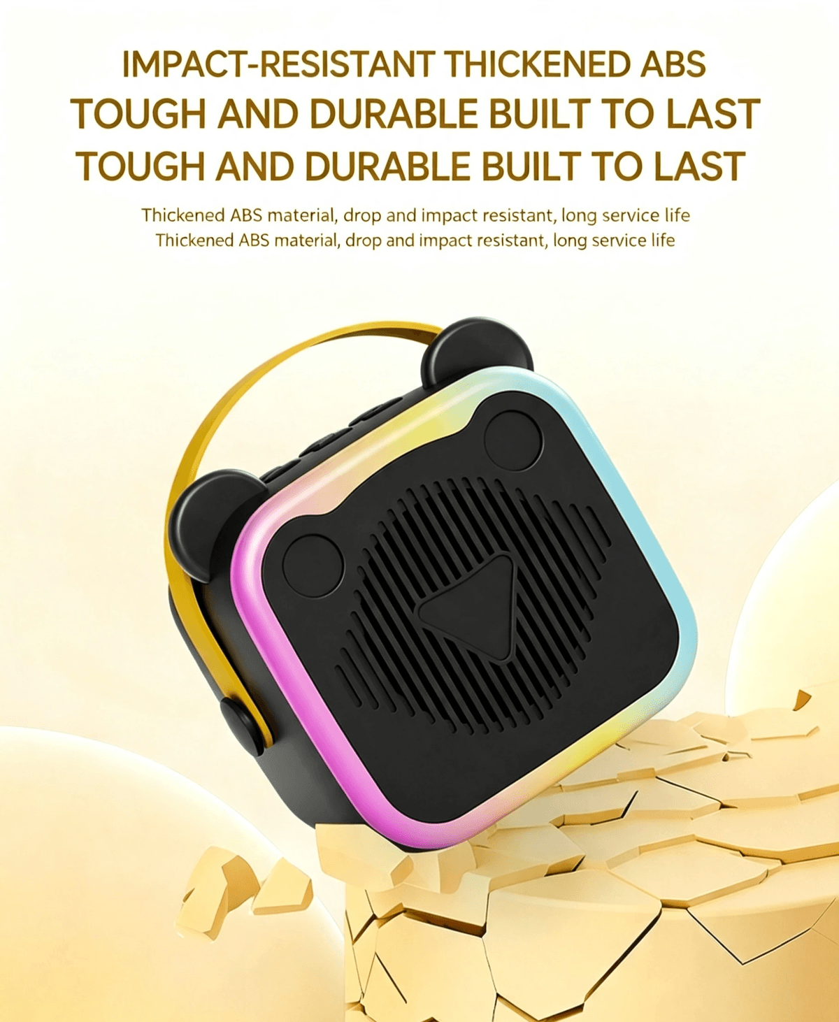 Mini Karaoke Bluetooth Speaker|Built‑in Mic|Live Streaming