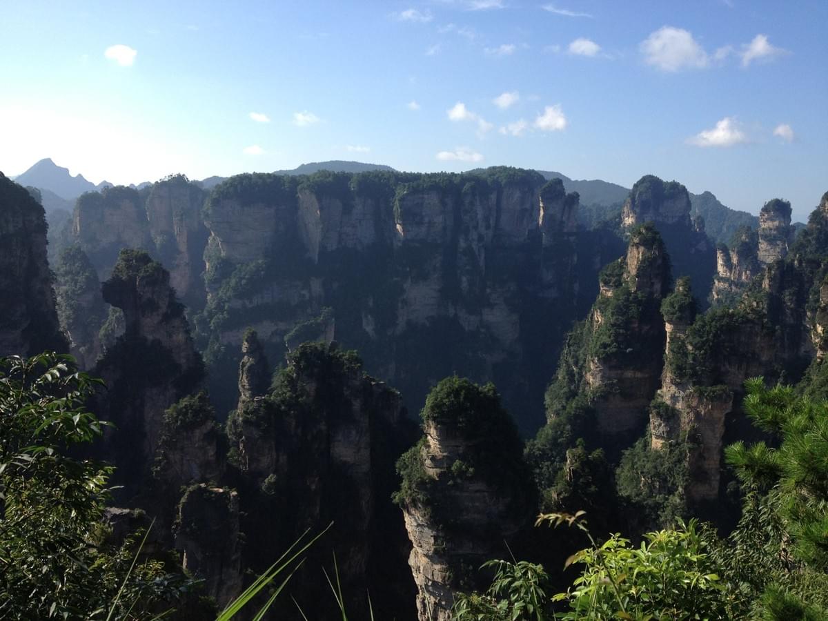 Sandstone peaks in Zhangjiajie Sandstone peaks in Zhangjiajie