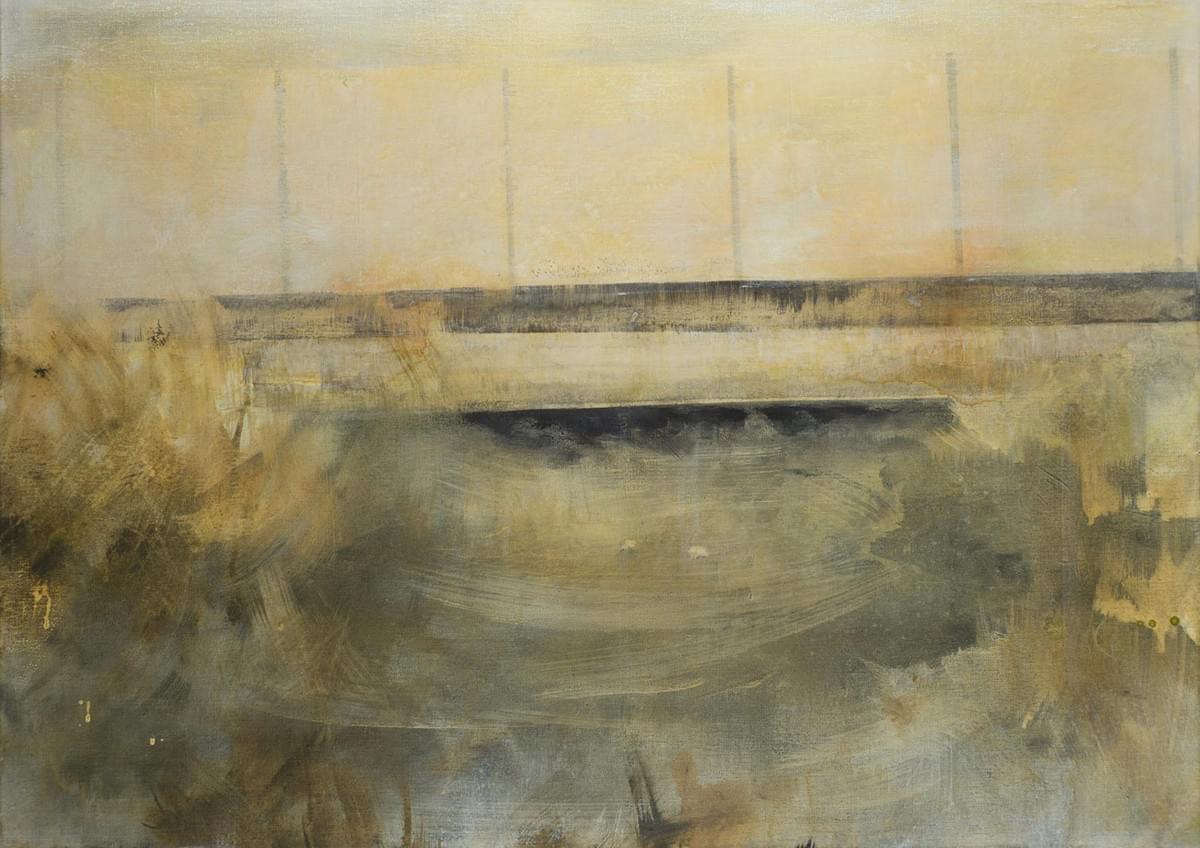 Harm van den Berg - schilderij - painting - The Green Hotel - Terminal, 2014, oil / acrylic on canvas, 50 x 70 cm Harm van den Berg - schilderij - painting - The Green Hotel - Terminal, 2014, oil / acrylic on canvas, 50 x 70 cm