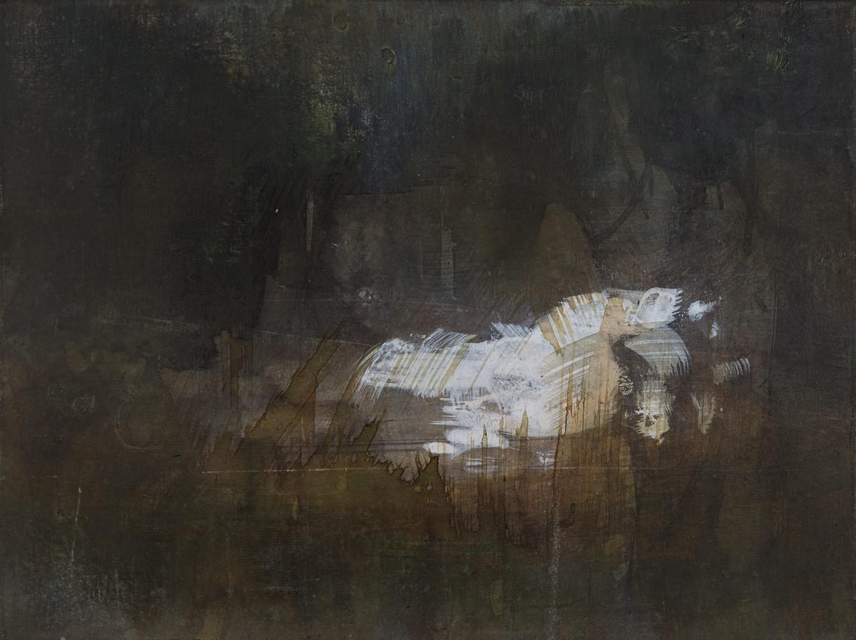 Harm van den Berg - schilderij - painting - The Green Hotel - Cache, 2015, oil / acrylic on canvas, 30 x 40 cm Harm van den Berg - schilderij - painting - The Green Hotel - Cache, 2015, oil / acrylic on canvas, 30 x 40 cm