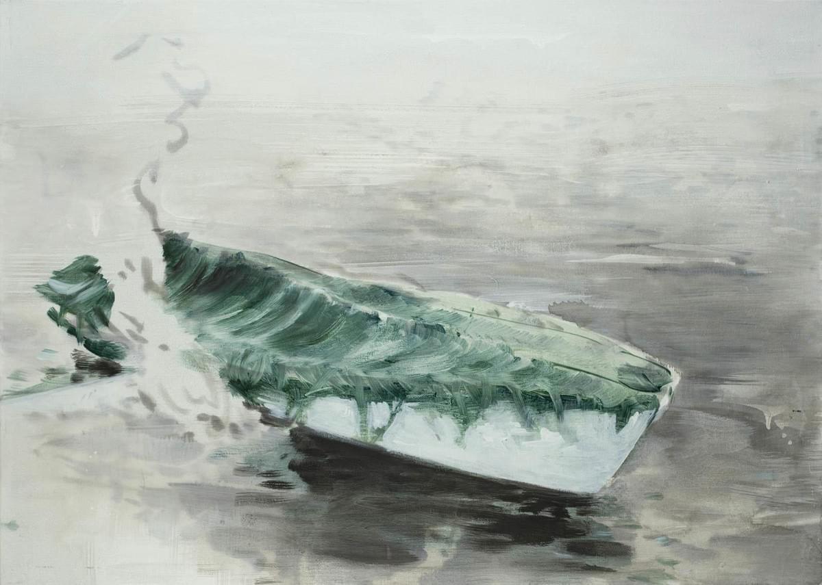 Harm van den Berg - schilderij - painting - The Green Hotel - Harbour, 2015, oil / acrylic on canvas, 70 x 50 cm Harm van den Berg - schilderij - painting - The Green Hotel - Harbour, 2015, oil / acrylic on canvas, 70 x 50 cm