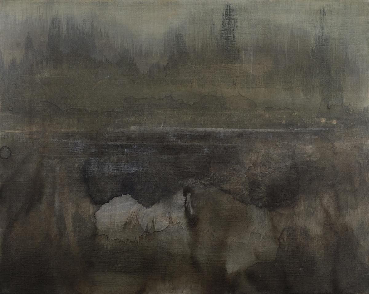 Harm van den Berg - schilderij - painting - The Green Hotel - Treshold, 2015, oil / acrylic on canvas, 40 x 50 cm Harm van den Berg - schilderij - painting - The Green Hotel - Treshold, 2015, oil / acrylic on canvas, 40 x 50 cm