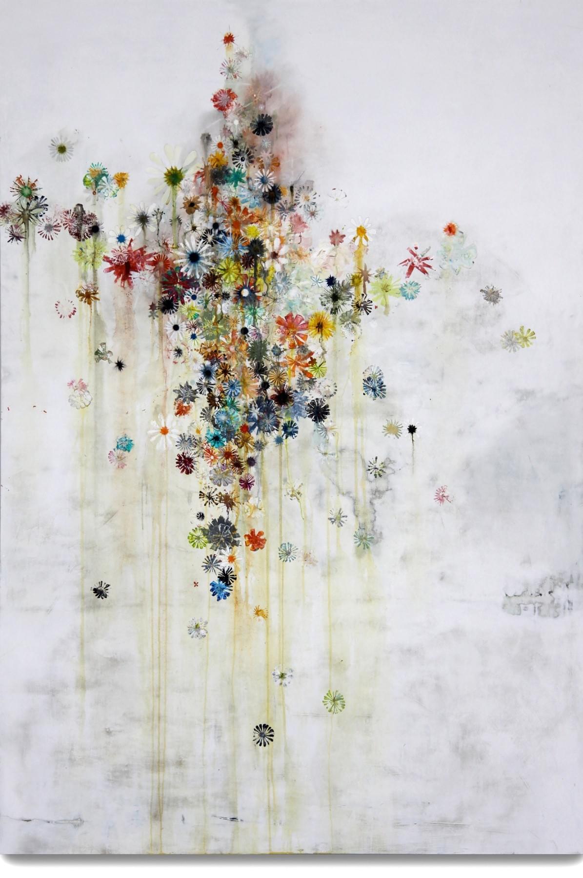 Painting - schilderij - Harm van den Berg - Wallflower, 2009, 176 x 125 cm, oil / acrylic on wood Painting - schilderij - Harm van den Berg - Wallflower, 2009, 176 x 125 cm, oil / acrylic on wood