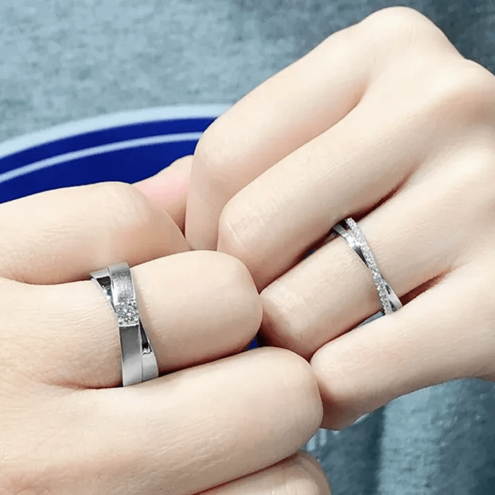 Matching rings for couples - Wedding band sets Matching rings for couples - Wedding band sets