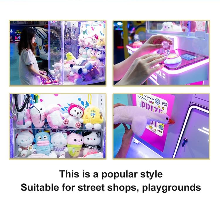 Shopping Mall Coin Operated Plush Toy Claw Machine