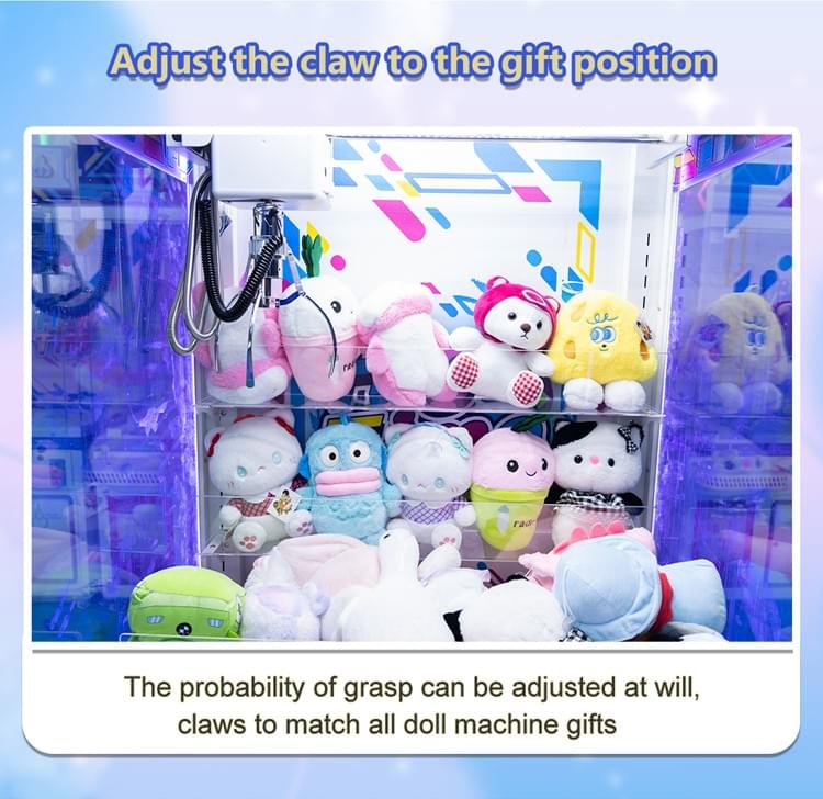 Shopping Mall Coin Operated Plush Toy Claw Machine
