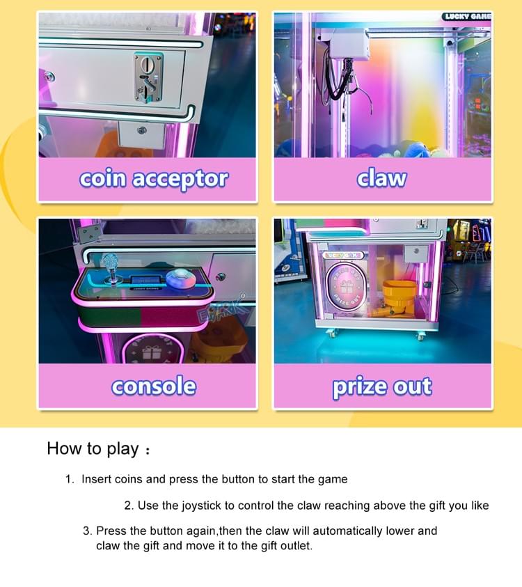 EPARK Coin Operated Crane Claw Machine