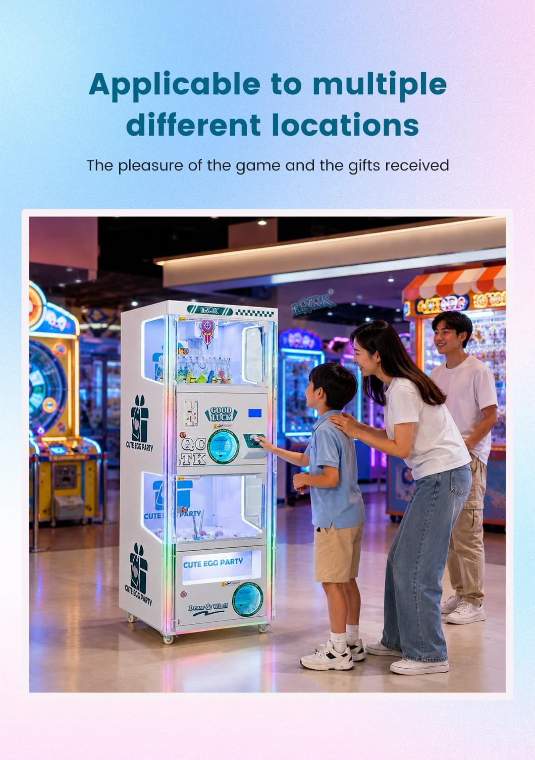 Cute Egg Prize Game Machine for Arcade and Shopping Mall