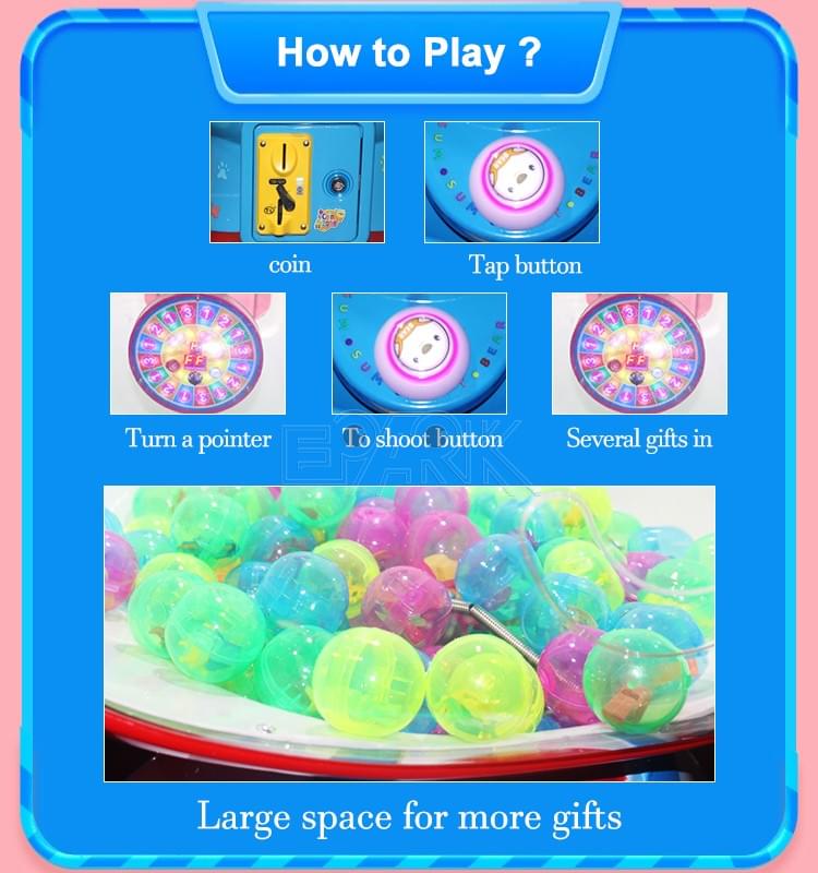 Candy Gift Prize Machine for Kids Arcade and Shopping Mall