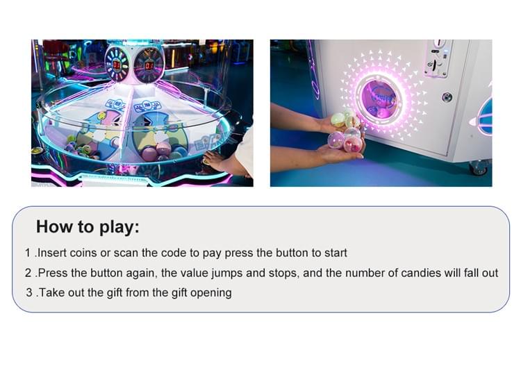Multi Player Prize Arcade Machine for Family Entertainment Center