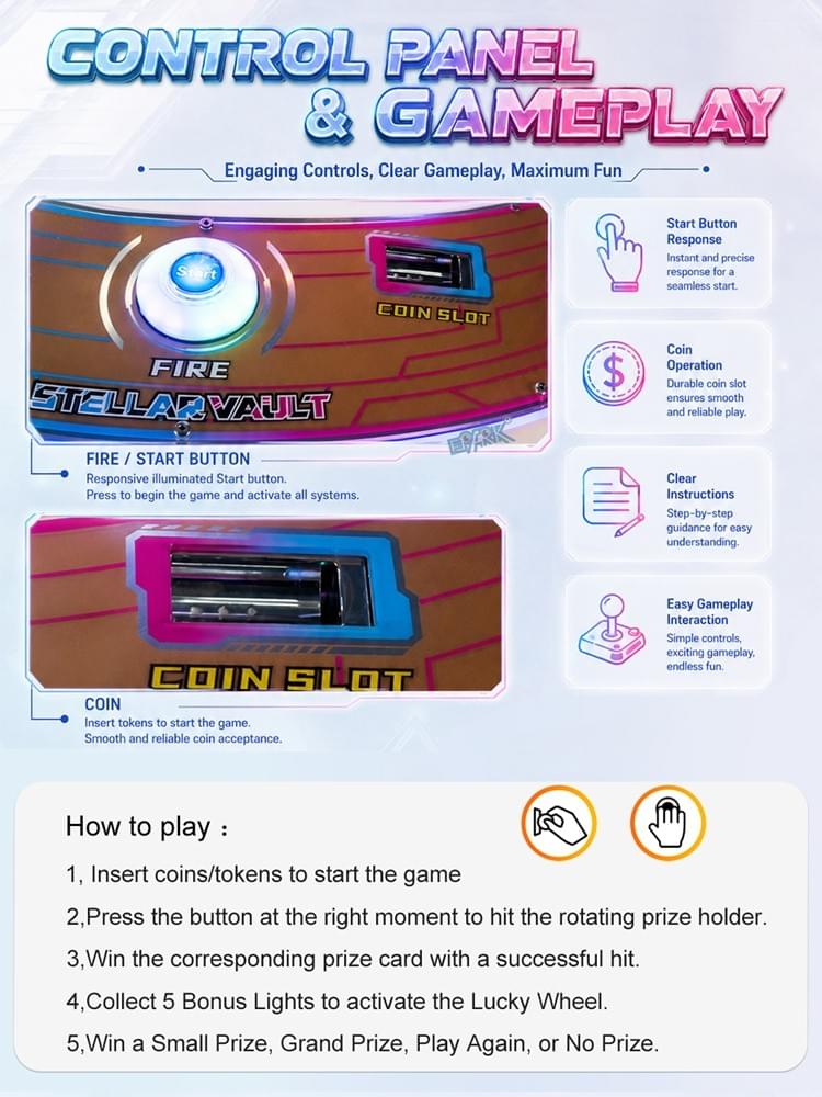 Multi Player Gift Prize Game Machine for Arcade and Game Center Product Parameters