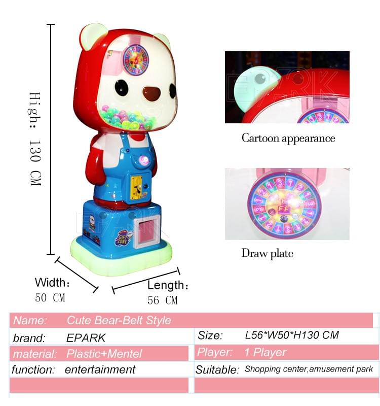 Candy Gift Prize Machine for Kids Arcade and Shopping Mall