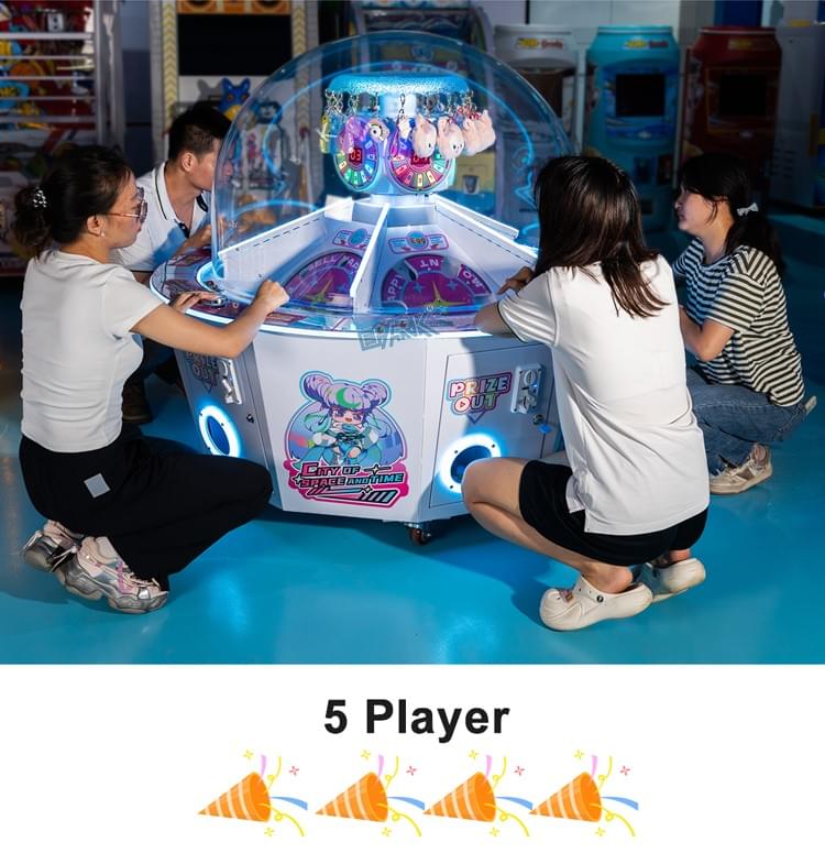 Multi Player Prize Game Machine for Arcade and Shopping M