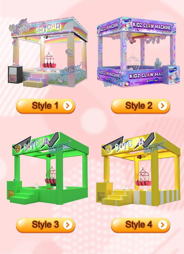 Human Claw Machine Interactive Arcade Game for Family Entertainment Center