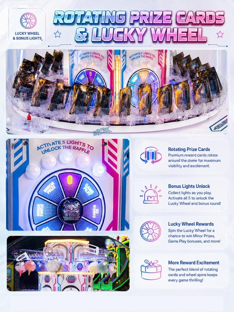 Multi Player Gift Prize Game Machine for Arcade and Game Center Product Parameters