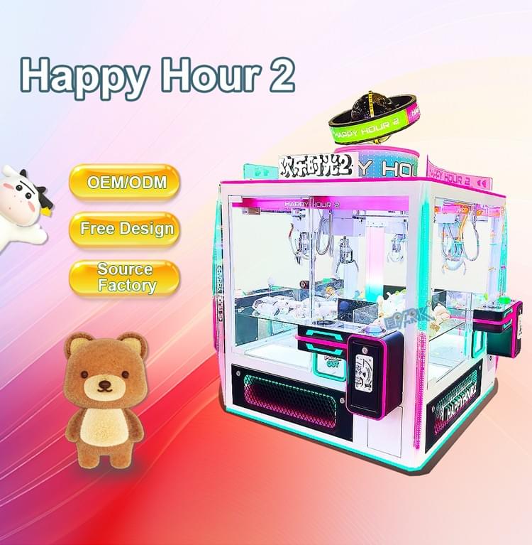 4 Player Claw Machine Prize Game for Arcade and Shopping Mall