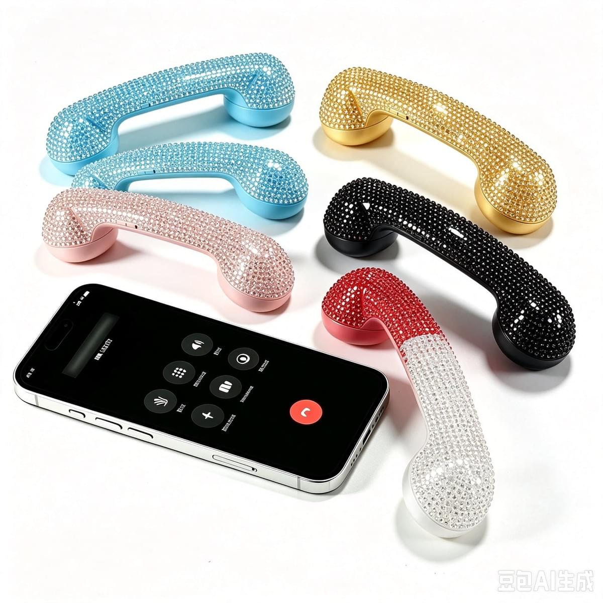 Bluetooth retro phone handset for wireless calls with smartphones, tablets and computers Bluetooth retro phone handset for wireless calls with smartphones, tablets and computers