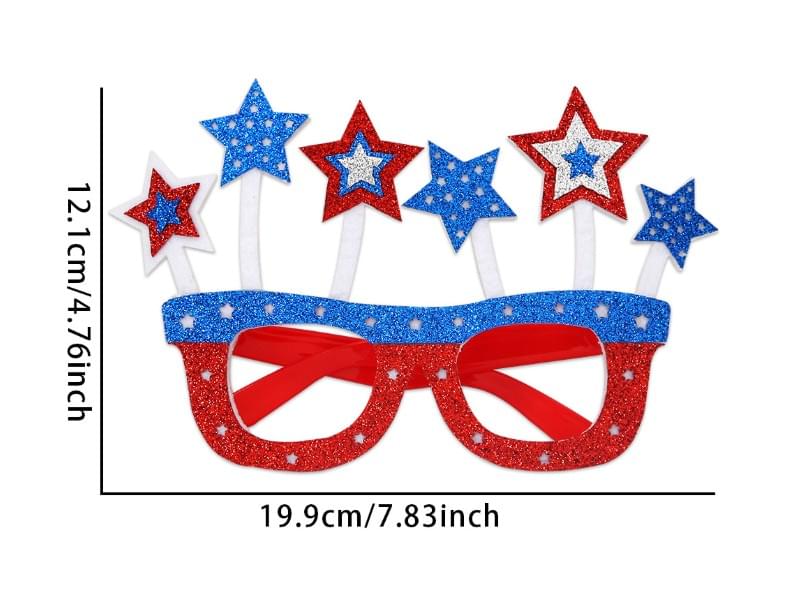 New Independence Day Star Shaped Glasses American National Day Party Decorations