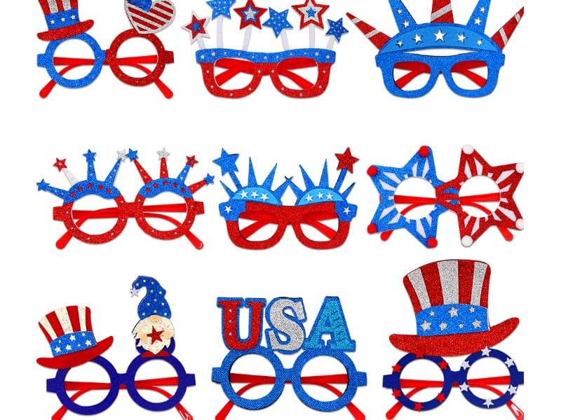 New Independence Day Star Shaped Glasses American National Day Party Decorations