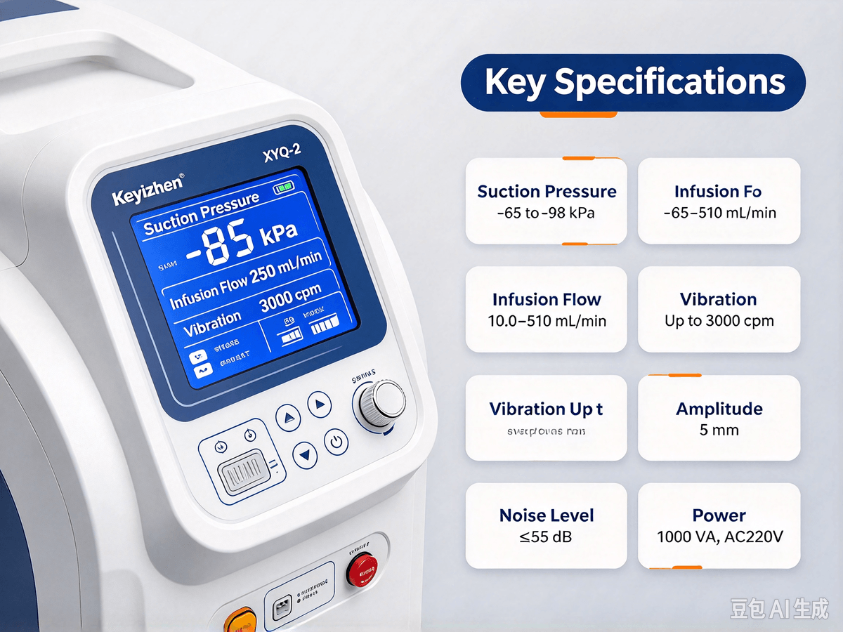 Keyizhen XYQ‑2 Fat Aspirator is a Class III medical device designed for cosmetic plastic surgery