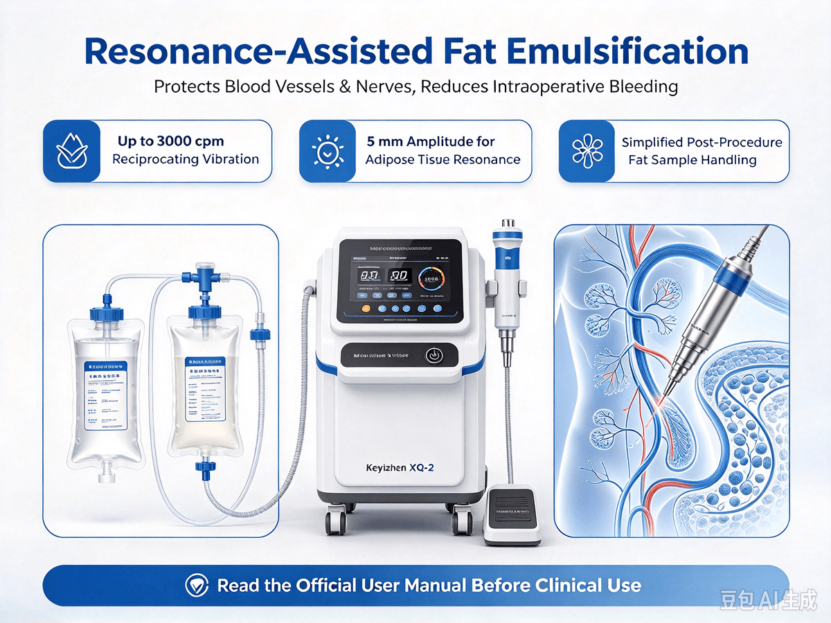 Keyizhen XYQ‑2 Fat Aspirator is a Class III medical device designed for cosmetic plastic surgery