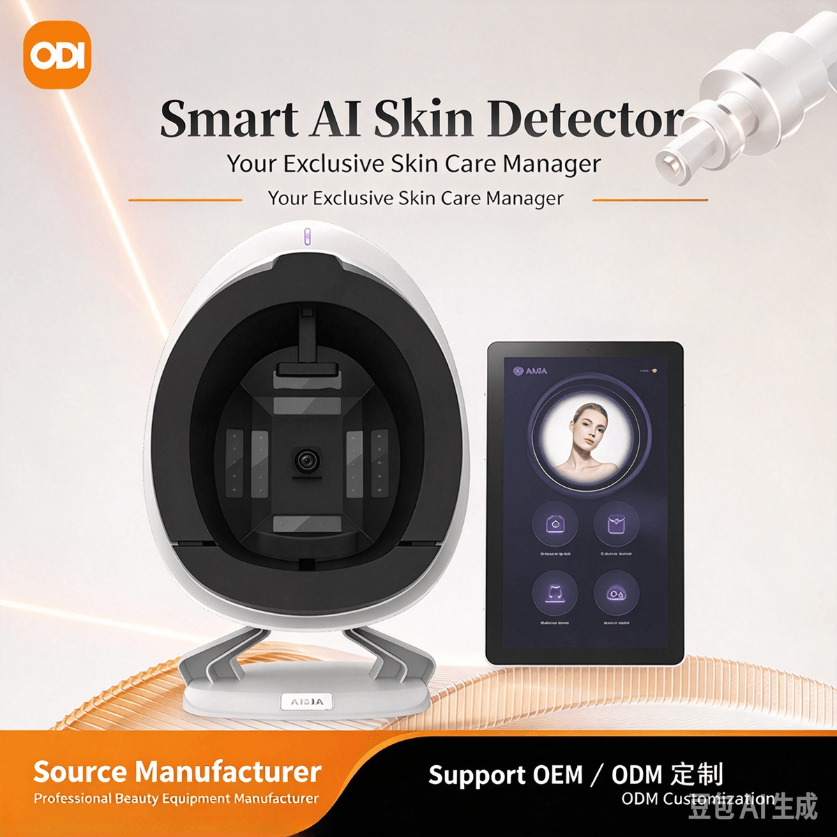 8 Spectral AI Skin Analyzer Machine 36 Megapixel Facial Skin Detector 15.6 Inch HD Screen Skin Analy