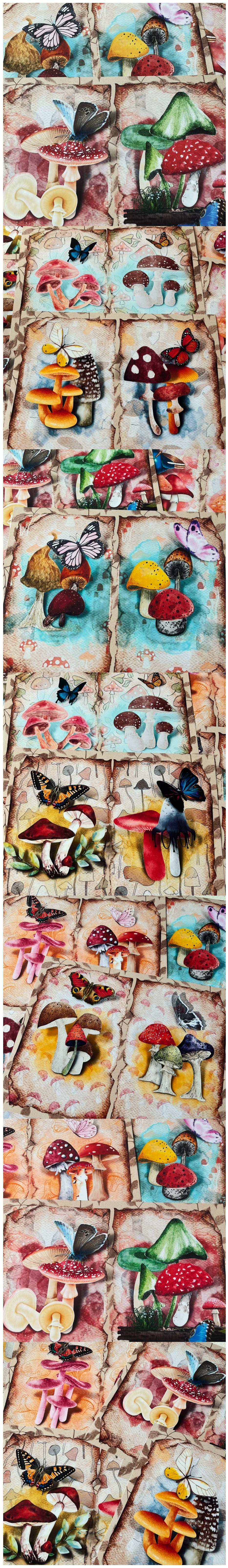 Magical Forest Mushrooms & Midnight Butterflies (22-52)