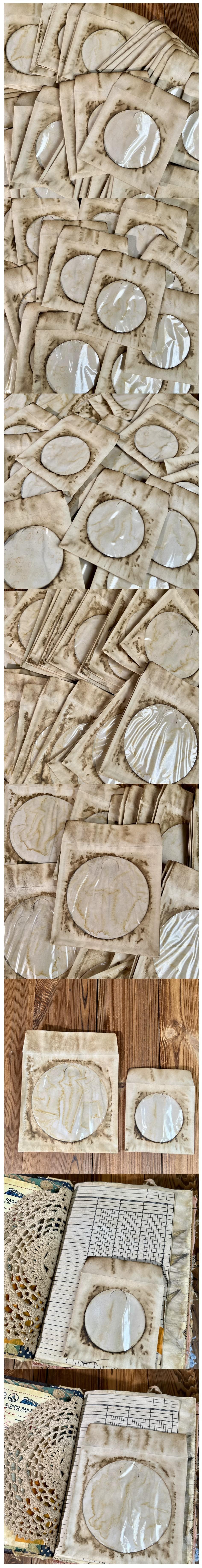 Handmade Coffee-Stained Window Storage Paper Bags (9-1)