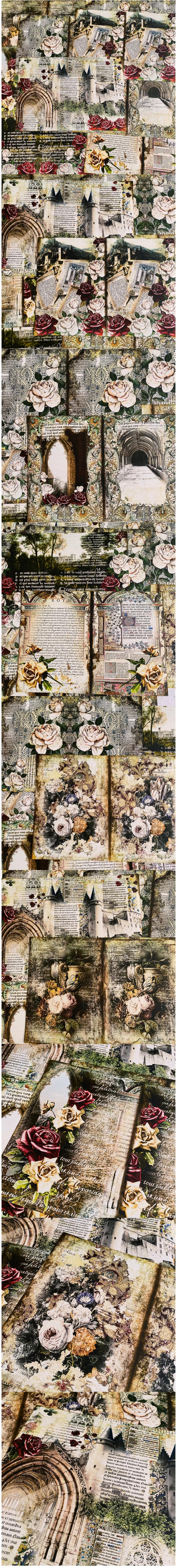 Large Size Baroque Luxury Roses & Botanical Elements (13-30)