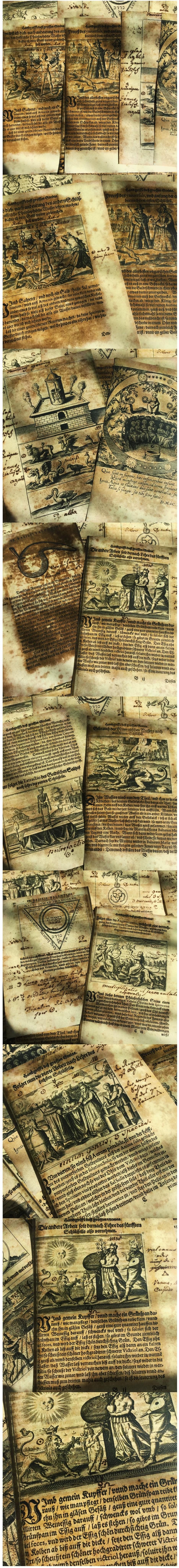 Dark Mystic Occult Lore & Distressed Document Sheets (12-43)