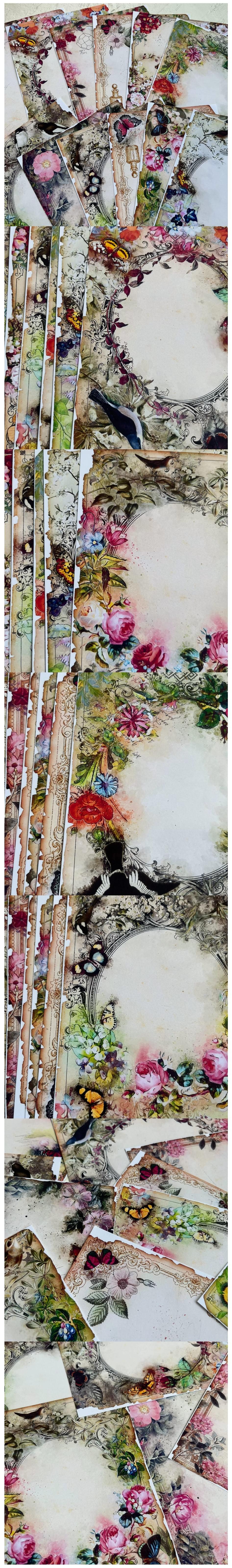 Vintage Flower Frames & Botanical Borders (22-55)