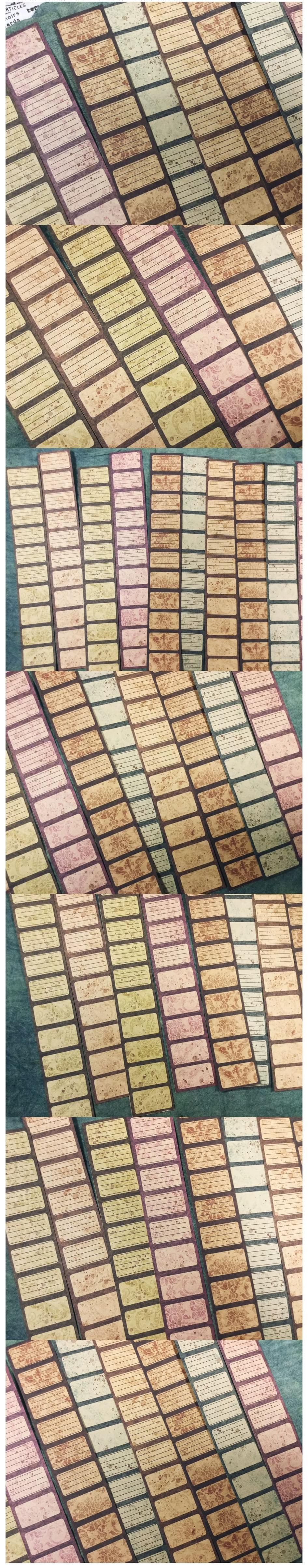 Antique Kraft Paper Frames & Ephemera Scrapbook Accents (6-32)