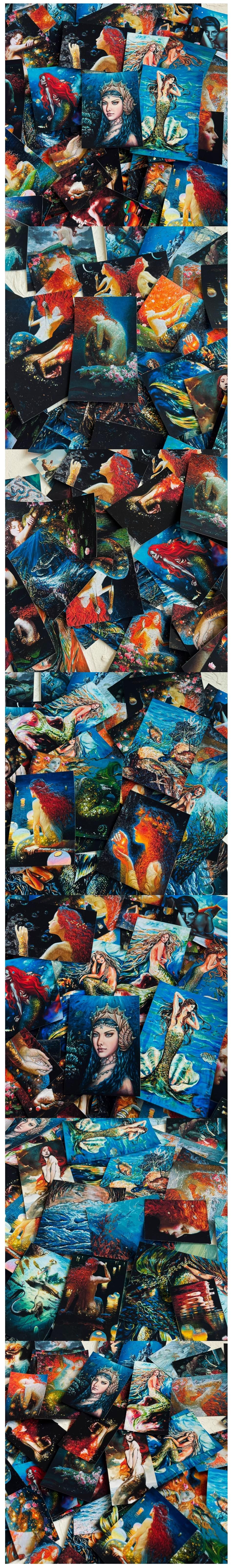 Vintage Ocean Mermaids & Deep Blue Sea Papers (21-9)