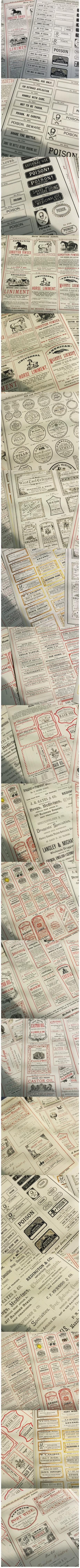Antique Newsprint Headers & Typography Elements Pack (6-25)
