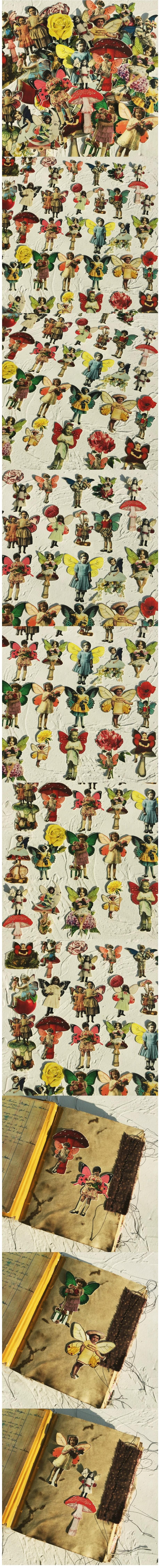 Vintage Flower Fairy Paper Dolls & Botanical Cutouts (1-7)