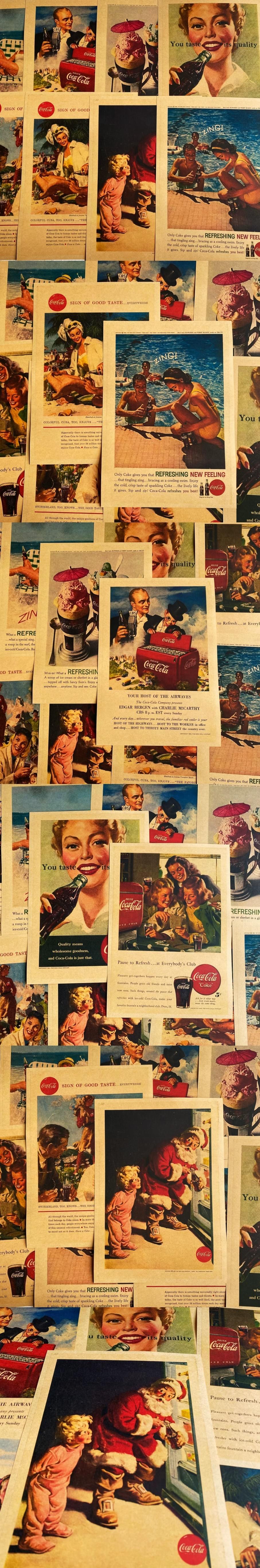 Antique Coca-Cola Kraft Advertisements (15-4)