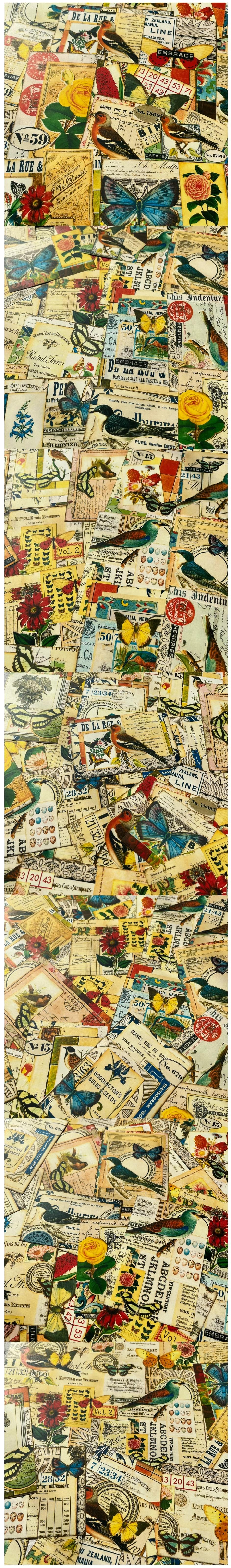 Retro Garden Birds, Flowers & Butterflies (22-35)