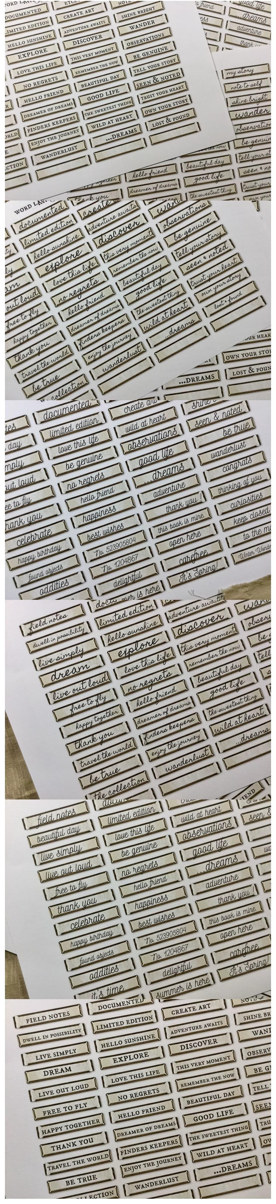All-Match Vintage English Text Stickers (140 Count) (6-29)